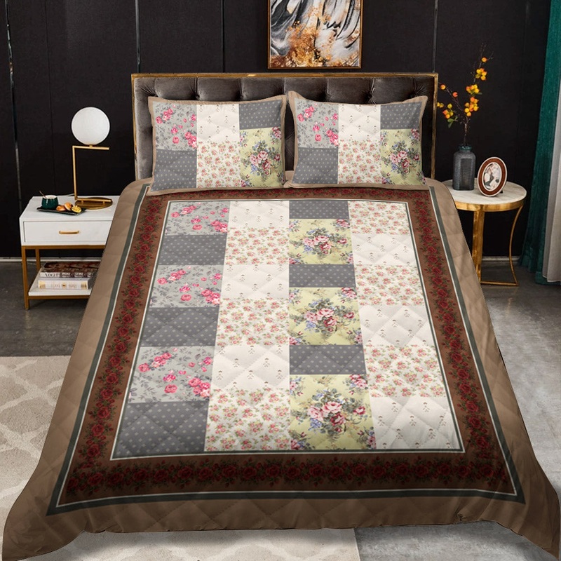 Charleston Patchwork CLA29101286B Quilt Bedding Set