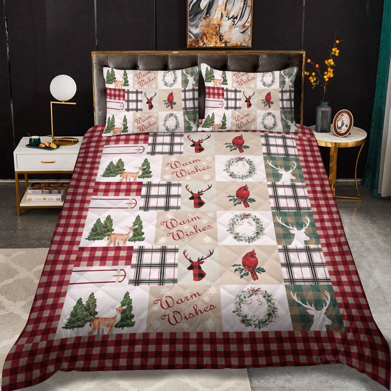 Christmas CLA2809184B Quilt Bedding Set