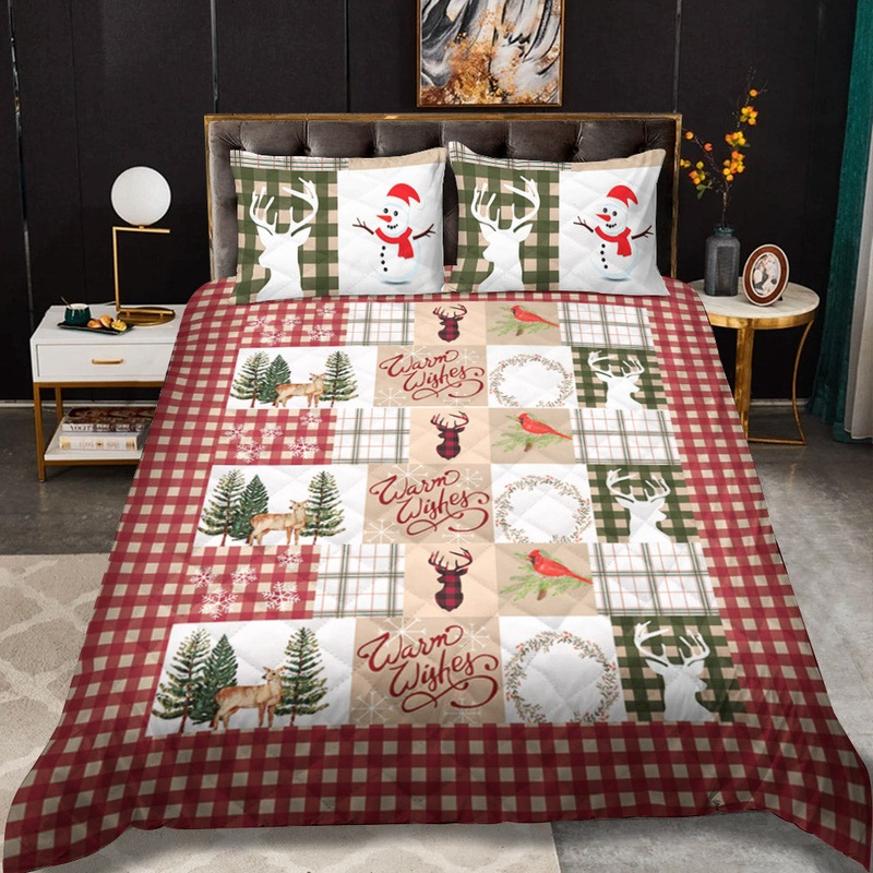 Christmas CLM2210062B Quilt Bedding Set