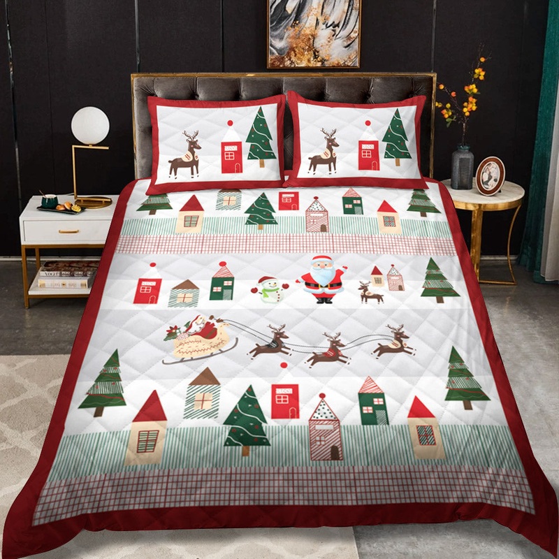 Christmas Coming CLT0111036T Quilt Bedding Set