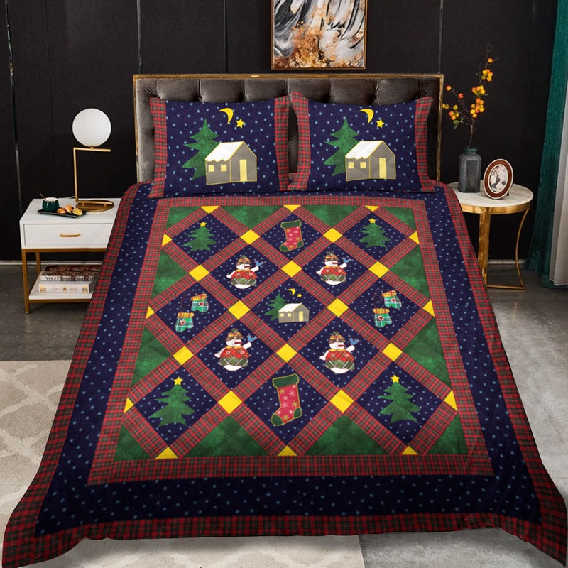 Christmas Night CLM1710090B Quilt Bedding Set