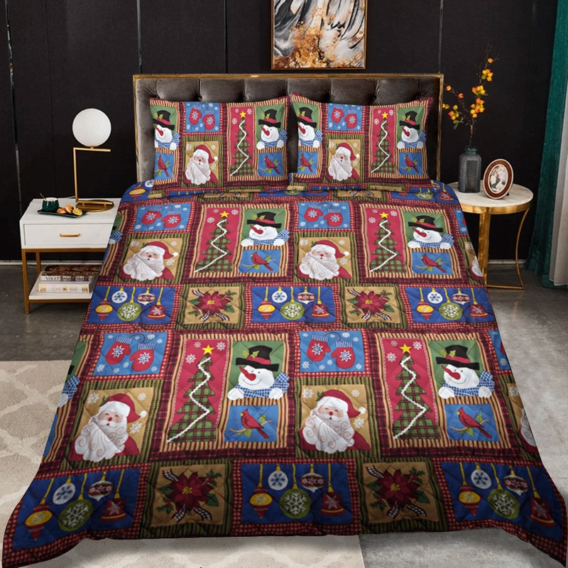 Christmas Santa Claus CLM2210076B Quilt Bedding Set