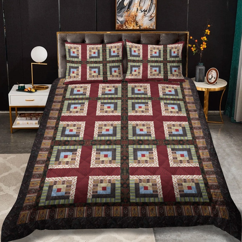 Colorado Lodge Patchwork CLA0211063B Quilt Bedding Set