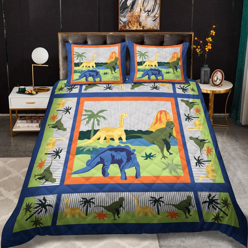 Dinosaur CLA3009159B Quilt Bedding Set