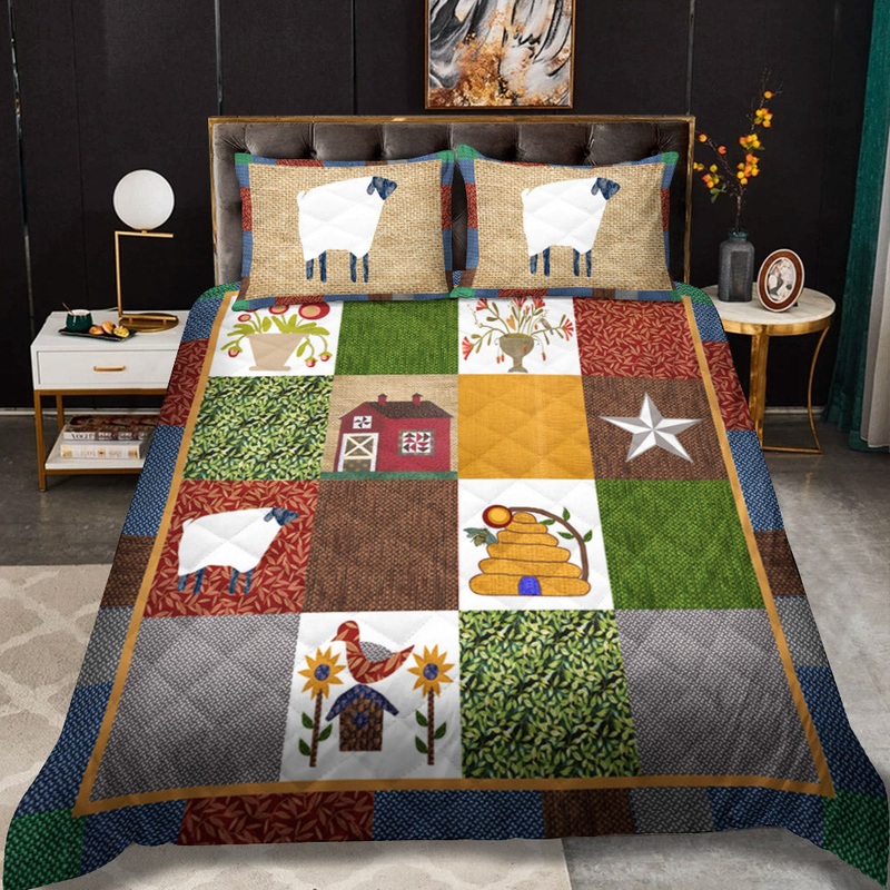 Farm Life CLT0810061T Quilt Bedding Set