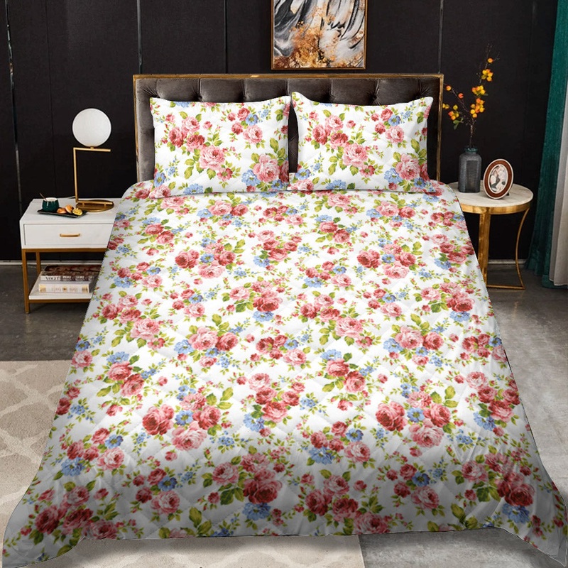 Floral Butterfly CLA2809216B Quilt Bedding Set