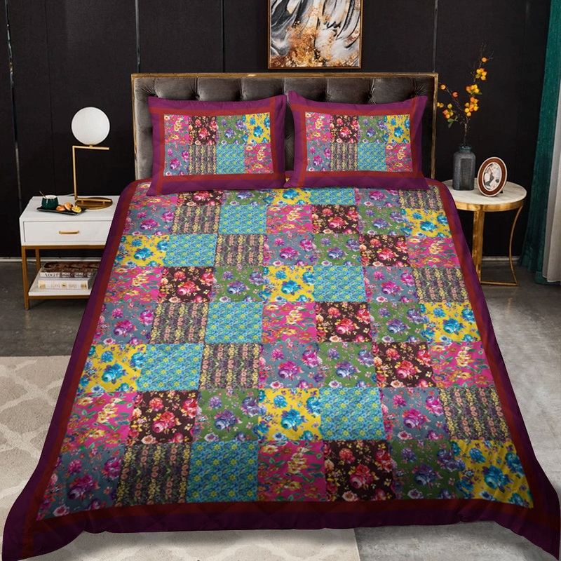 Flower CLP2510074TT Quilt Bedding Set