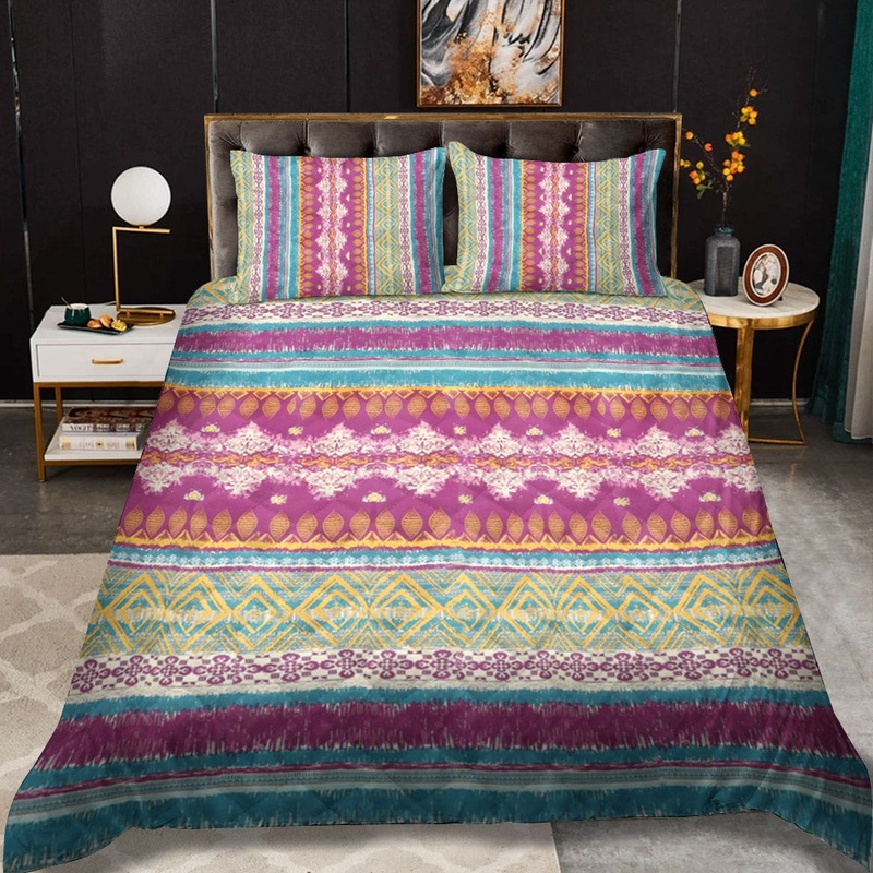 Fuchsia Tribal CLP260923B Quilt Bedding Set