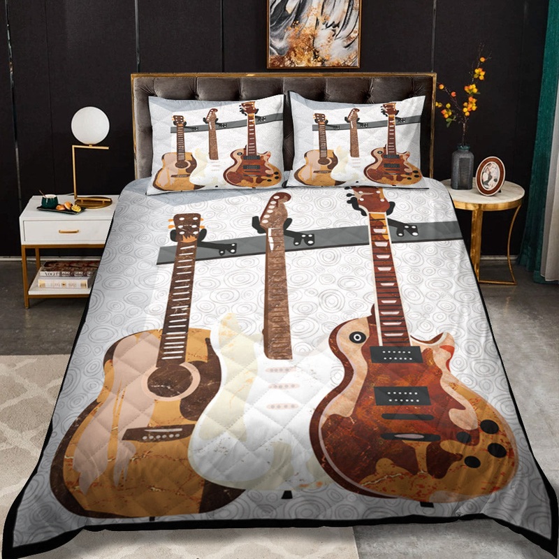 Guitar ML18100145B Quilt Bedding Set