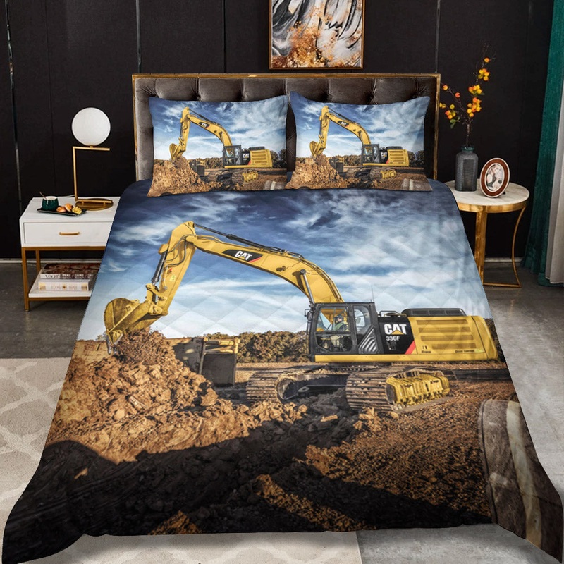 Heavy Equipment Operators CLM3010333B Quilt Bedding Set
