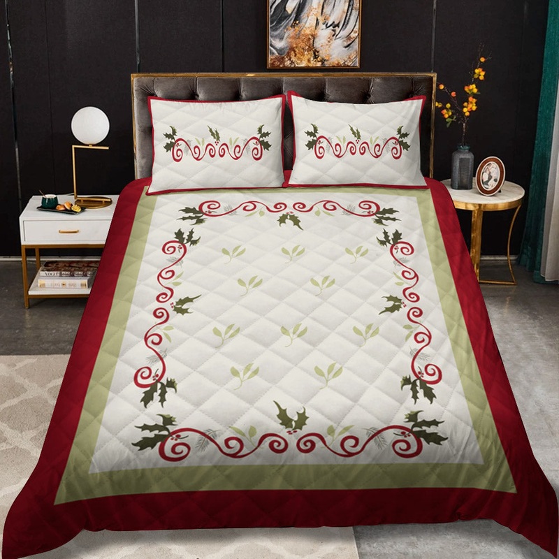 Holiday Garland CLA0211118B Quilt Bedding Set