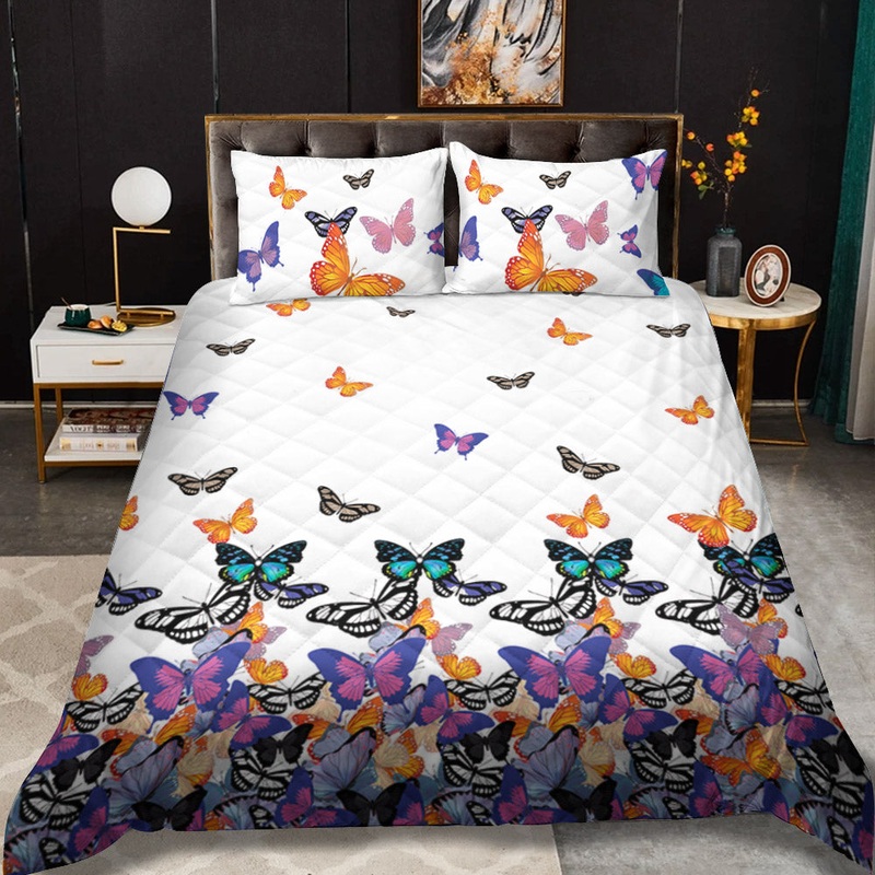Monarch Butterfly CLM2210152B Quilt Bedding Set