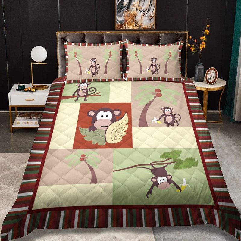 Monkey CLM2709093T Quilt Bedding Set