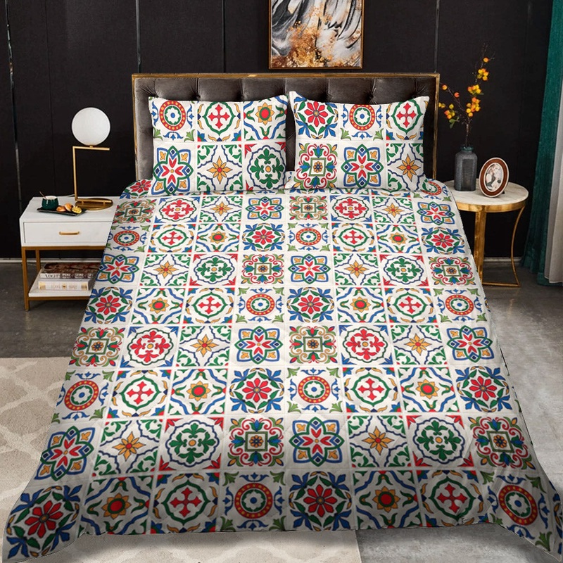 Mosaic Colorful CL12100436MDB Quilt Bedding Set