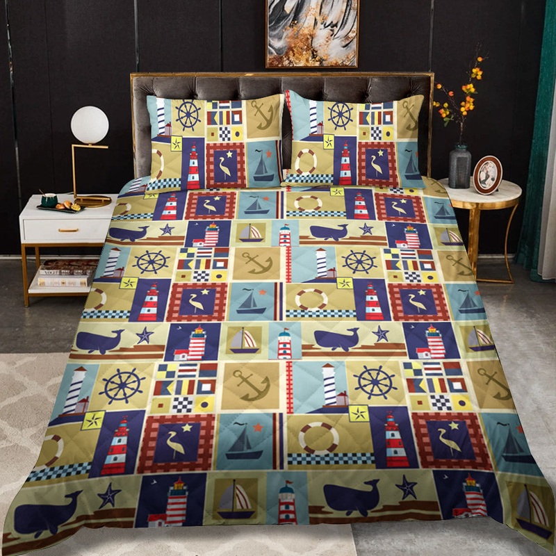 Nautical CLA0510311B Quilt Bedding Set