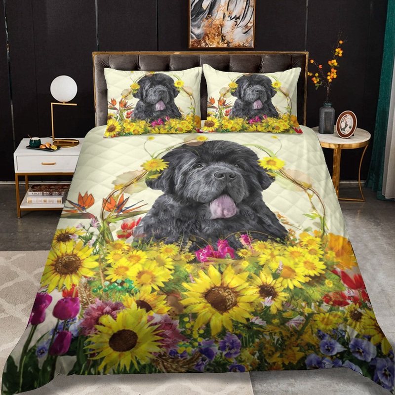 Newfoundland Dog CLM0611262B Quilt Bedding Set