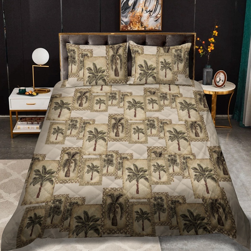 Palm Tree CLM1510132B Quilt Bedding Set