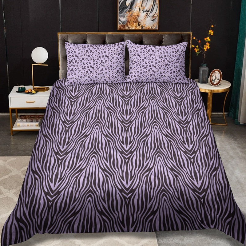 Purple Zebra CLA3009490B Quilt Bedding Set