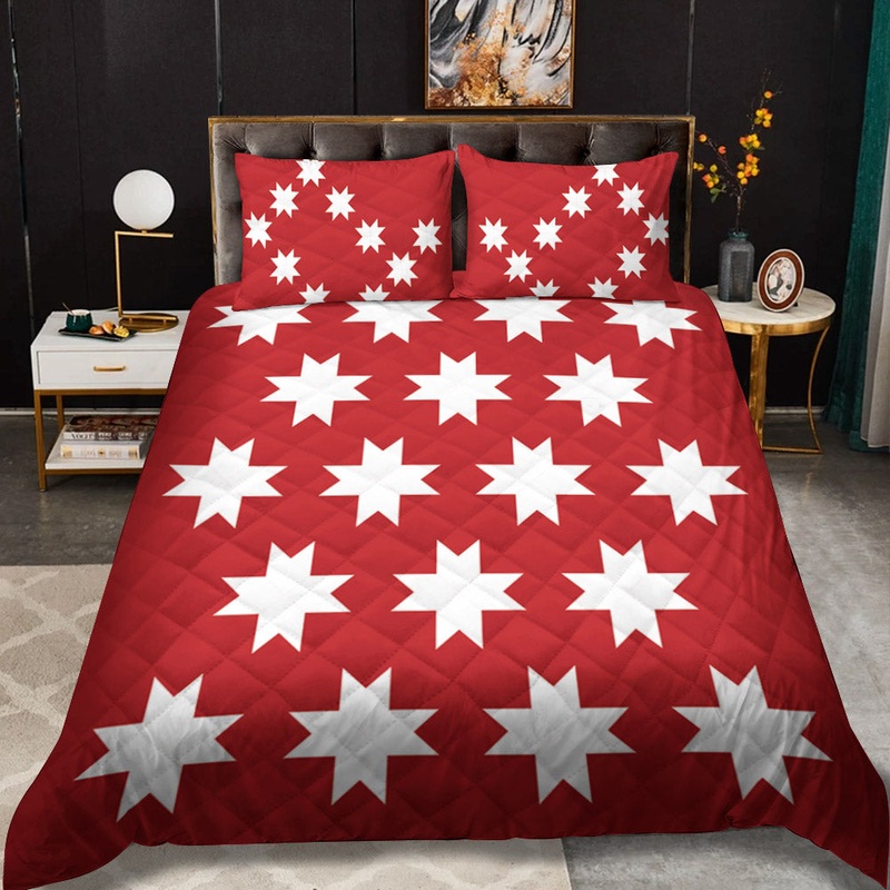 Reindeer Christmas CLP0810089B Quilt Bedding Set
