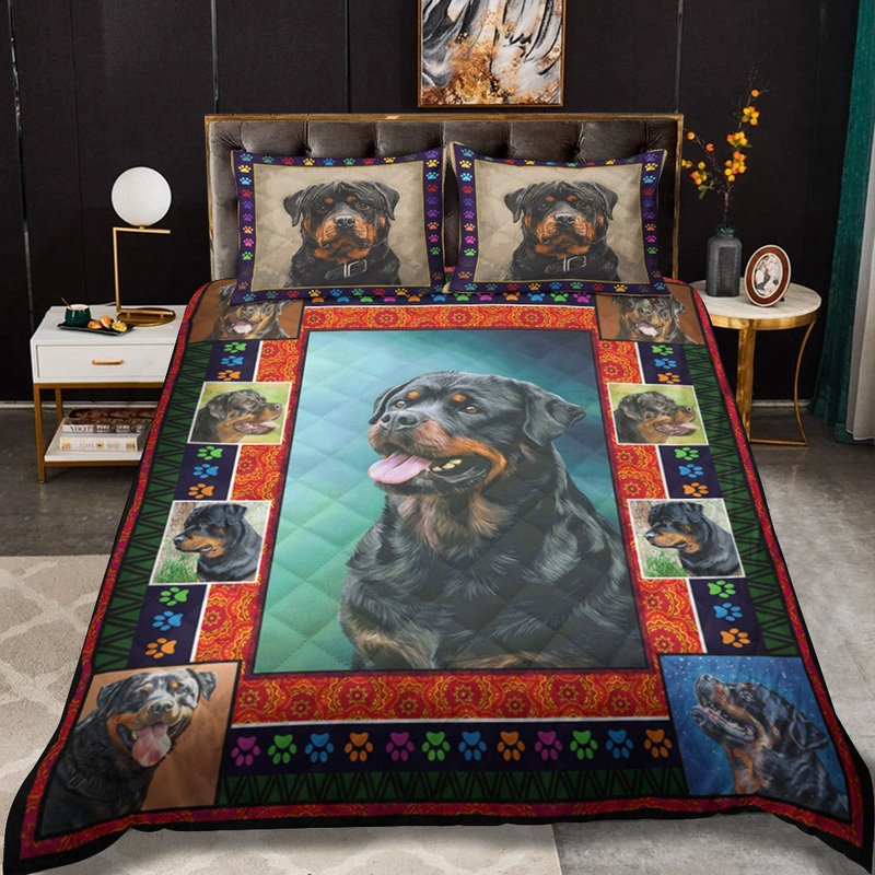 Rottweiler CLA3010023B Quilt Bedding Set