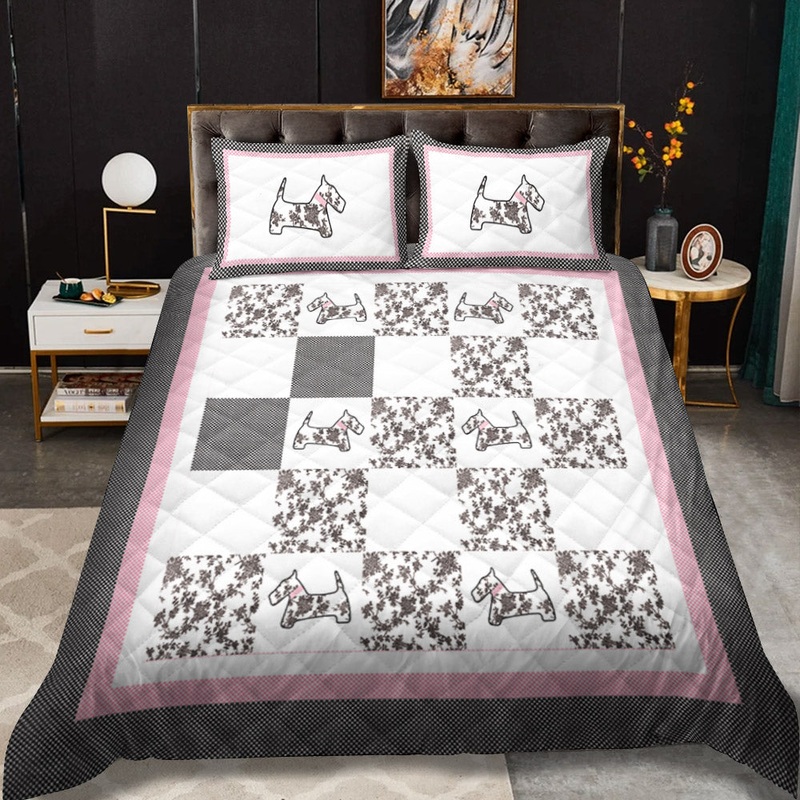 Scottie Scottish Terrier CLM1410172B Quilt Bedding Set
