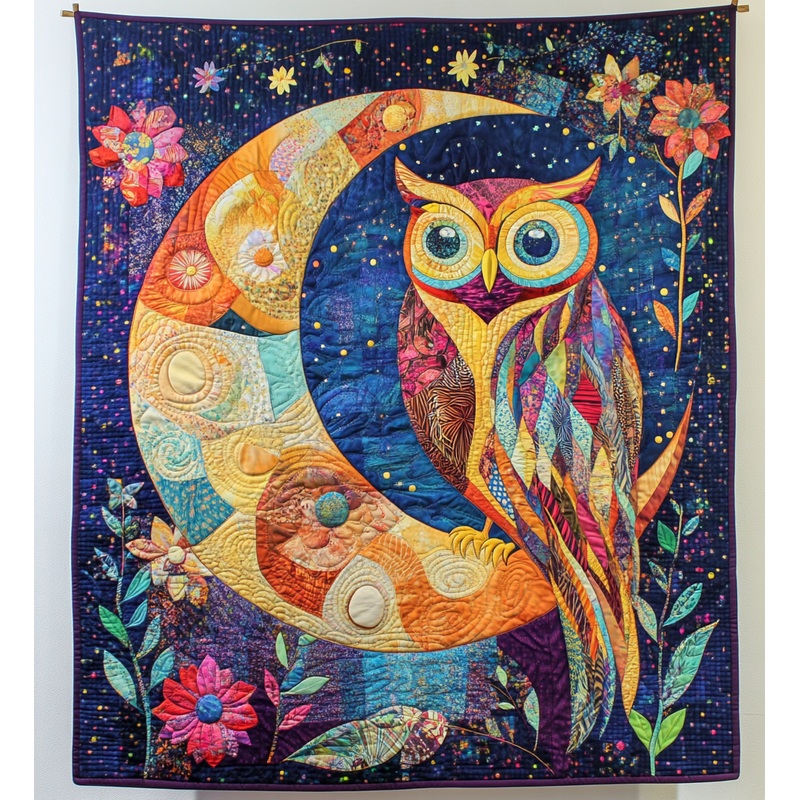 Celestial Owl DAI301224036 Quilt Blanket