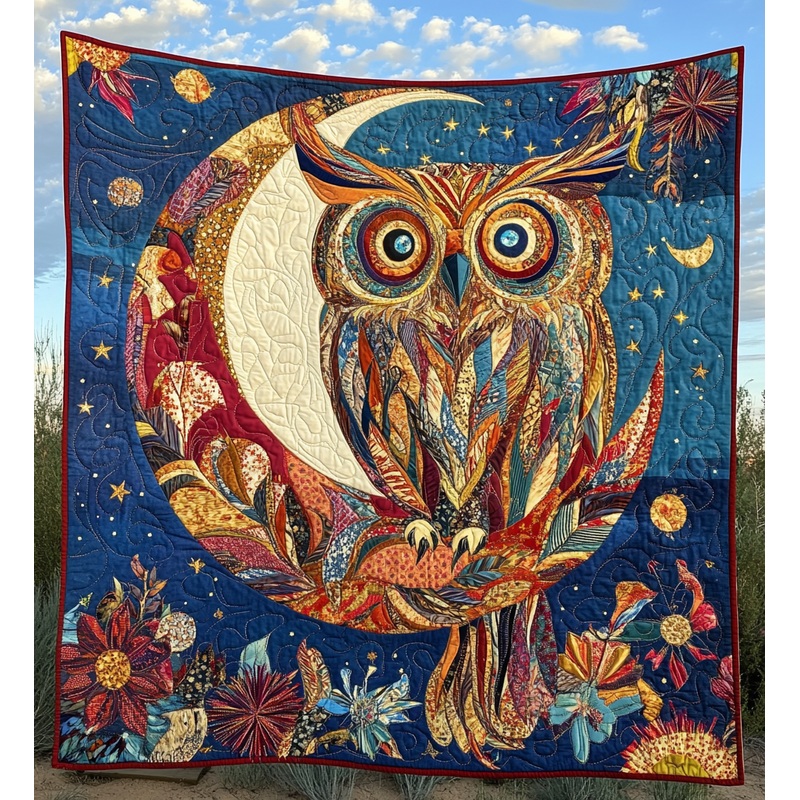 Celestial Owl DAI301224037 Quilt Blanket