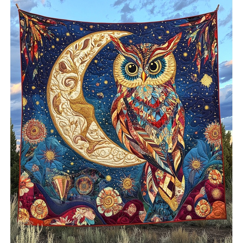 Celestial Owl DAI301224038 Quilt Blanket