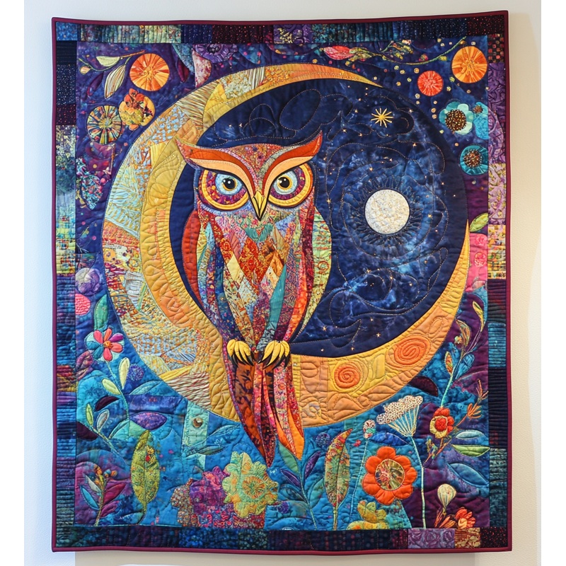 Celestial Owl DAI301224039 Quilt Blanket