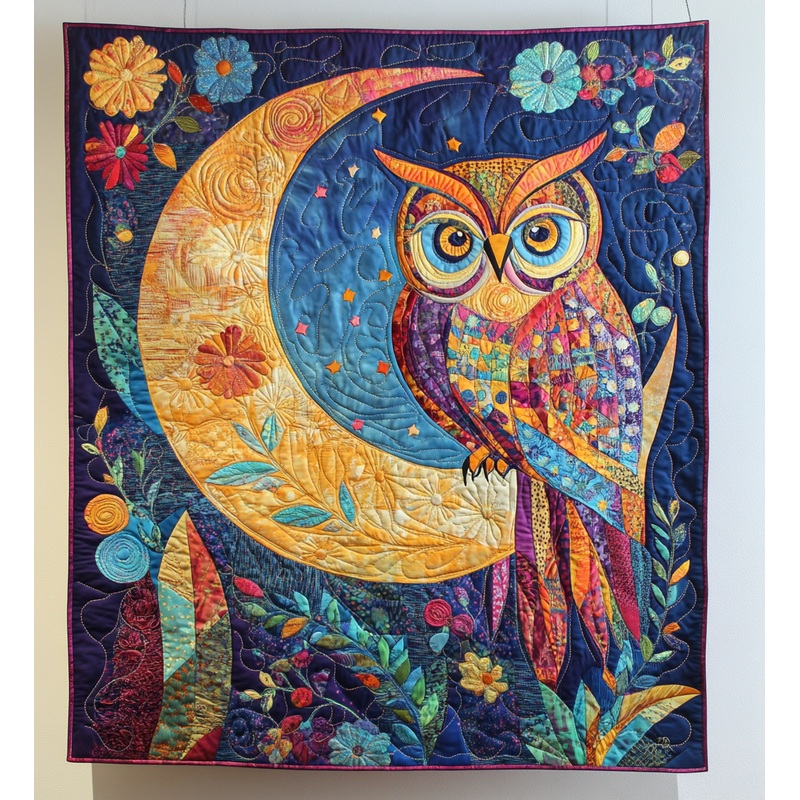 Celestial Owl DAI301224040 Quilt Blanket