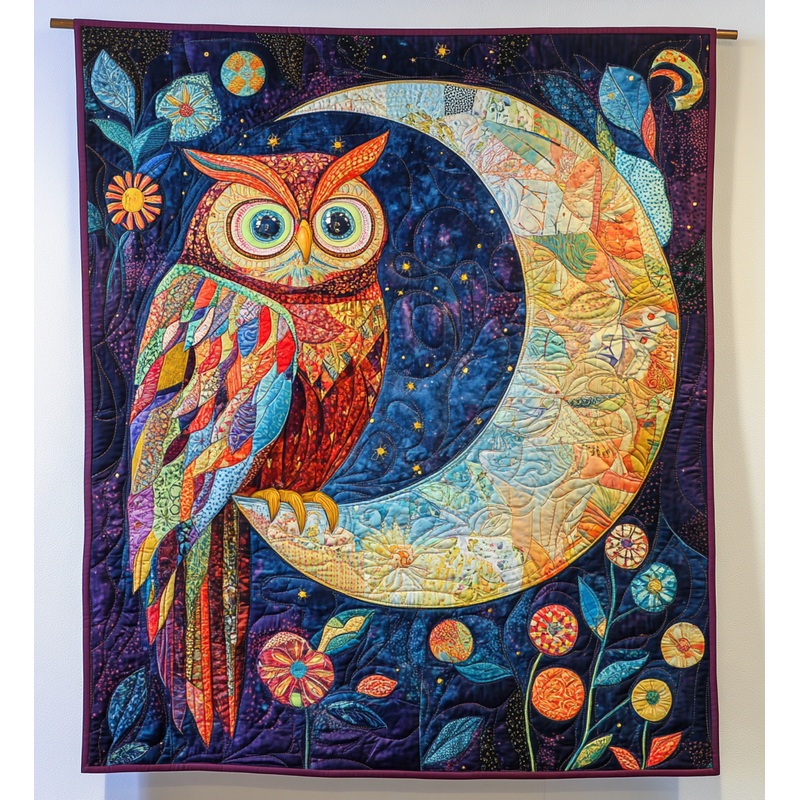 Celestial Owl DAI301224041 Quilt Blanket