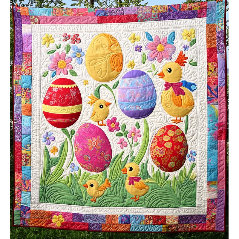 Easter Chick And Egg DAI301224007 Quilt Blanket