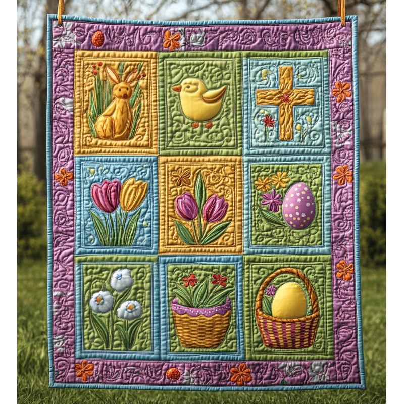 Easter DAI301224009 Quilt Blanket