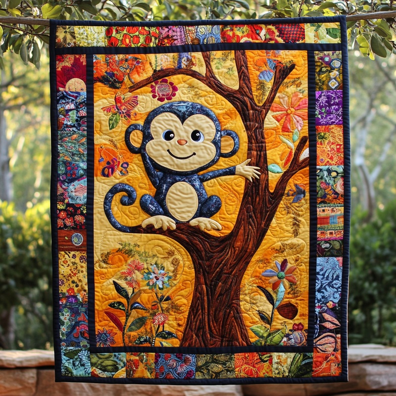Monkey DAI301224018 Quilt Blanket
