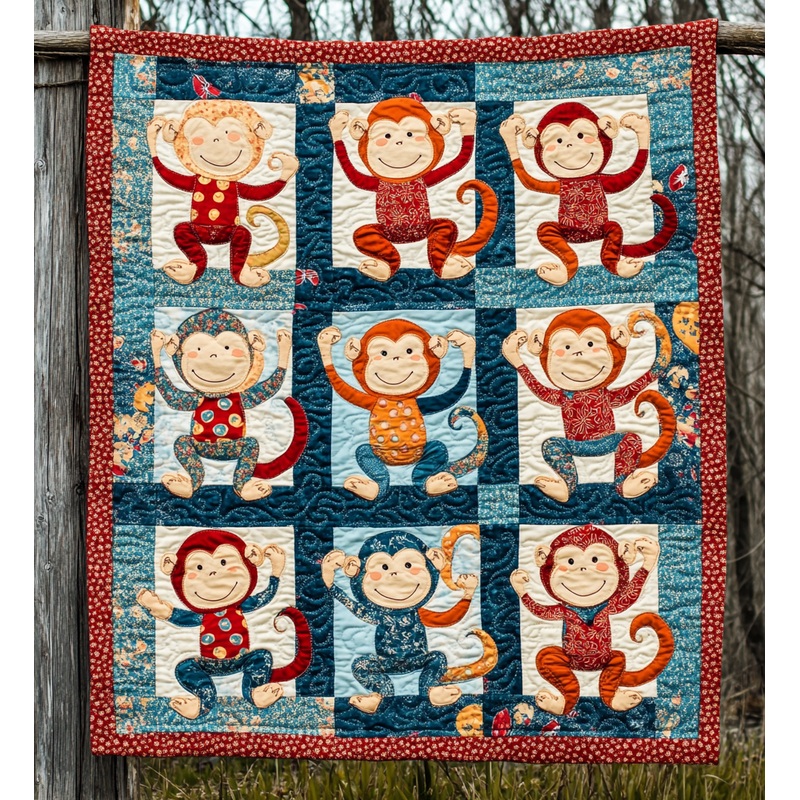Monkey DAI301224020 Quilt Blanket