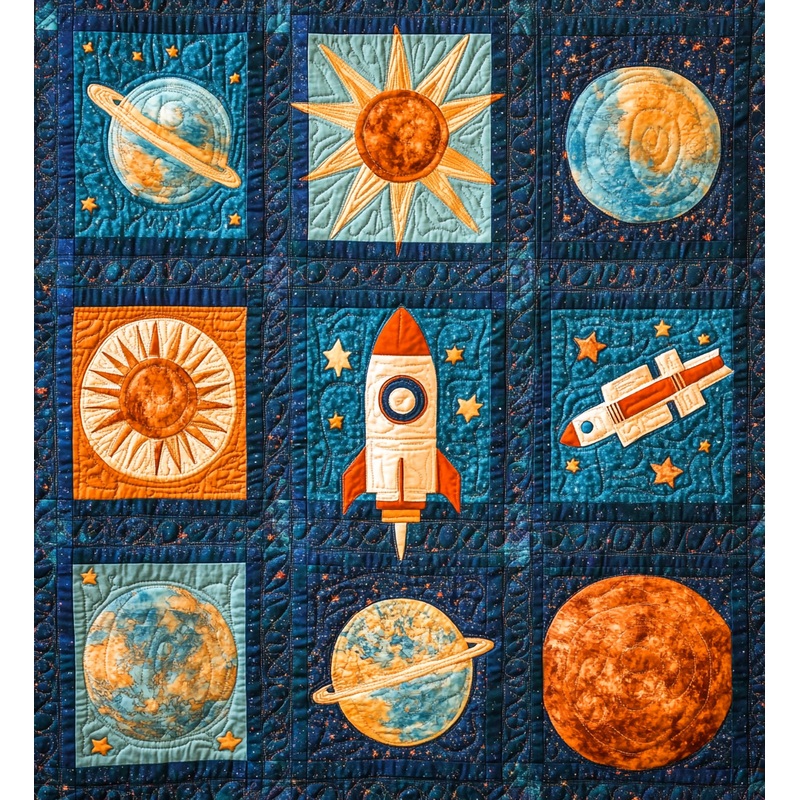 Outer Space DAI301224076 Quilt Blanket