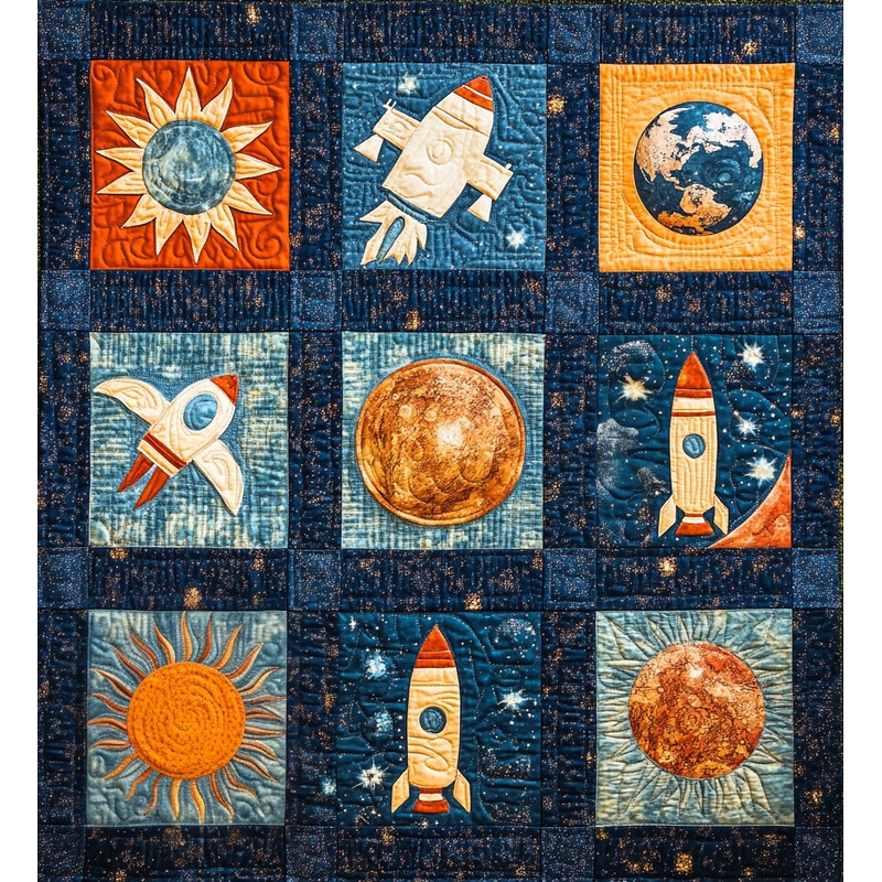 Outer Space DAI301224077 Quilt Blanket