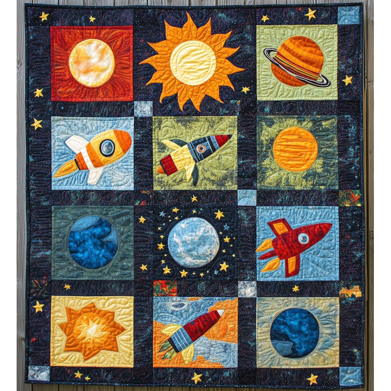 Outer Space DAI301224078 Quilt Blanket