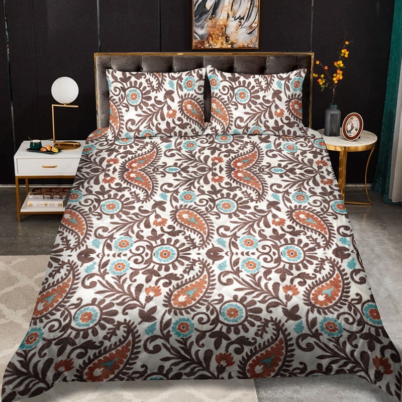 Spiced Paisley CLP260951B Quilt Bedding Set