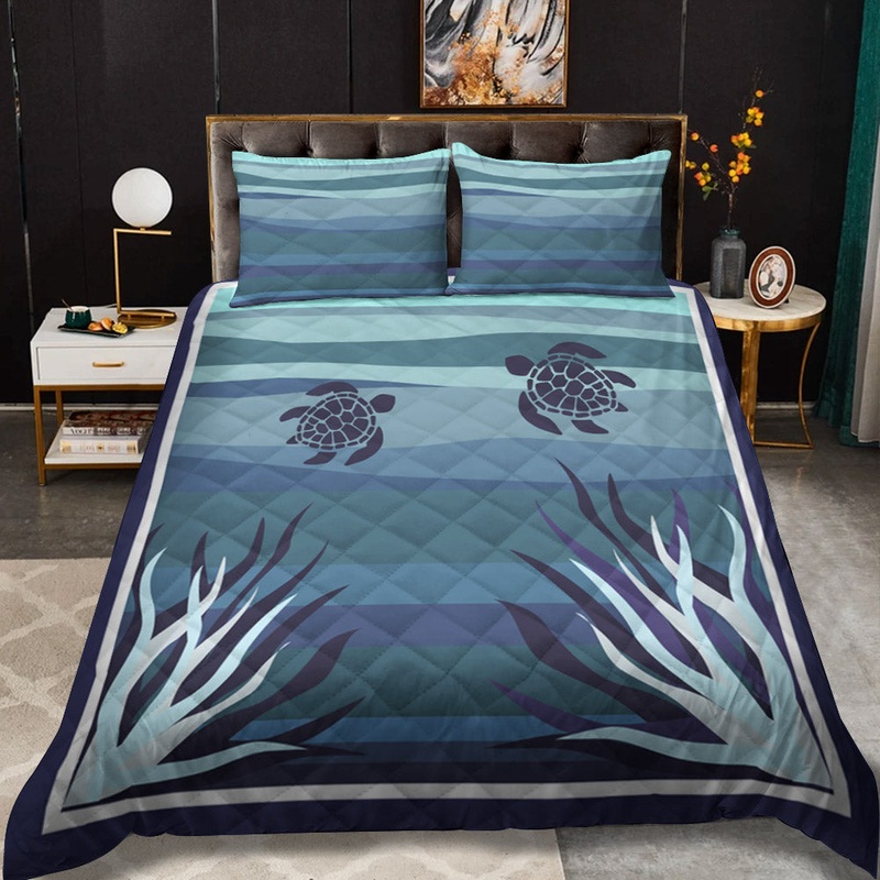 Summer Surf CLA16110641B Quilt Bedding Set