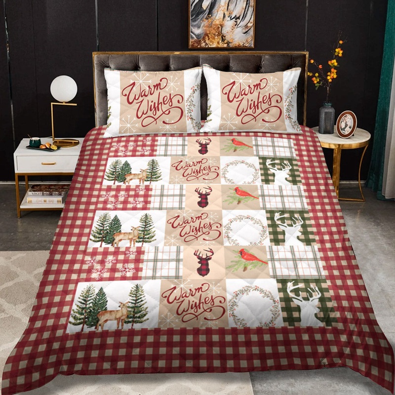 Warm Christmas CLT0111184T Quilt Bedding Set