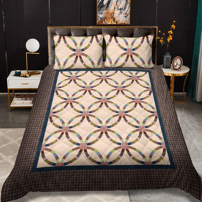 Wedding Ring CLM1809200B Quilt Bedding Set