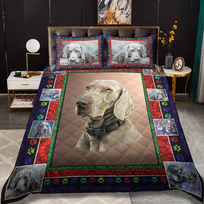 Weimaraner CLA3010031B Quilt Bedding Set