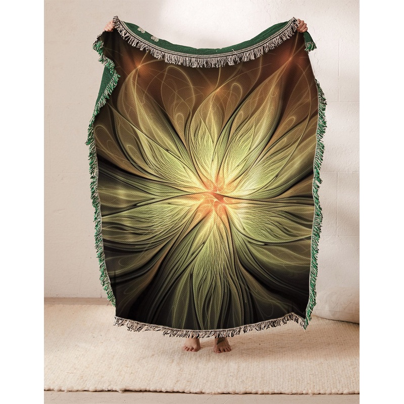Abstract Flower DD2210002S Throw Blankets For Sofa
