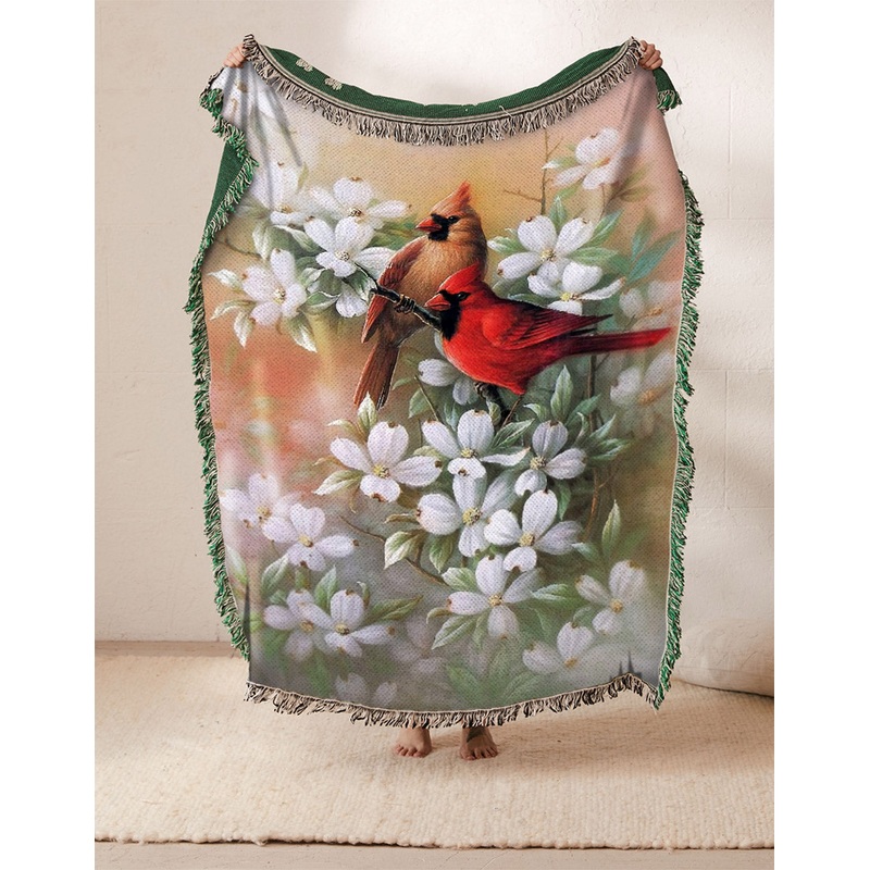 Cardinal And Flower BT111027S Throw Blankets For Sofa