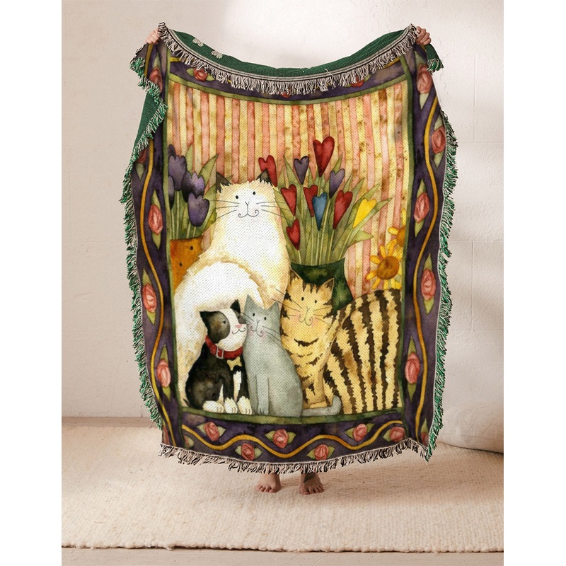 Cat NT031058S Throw Blankets For Sofa