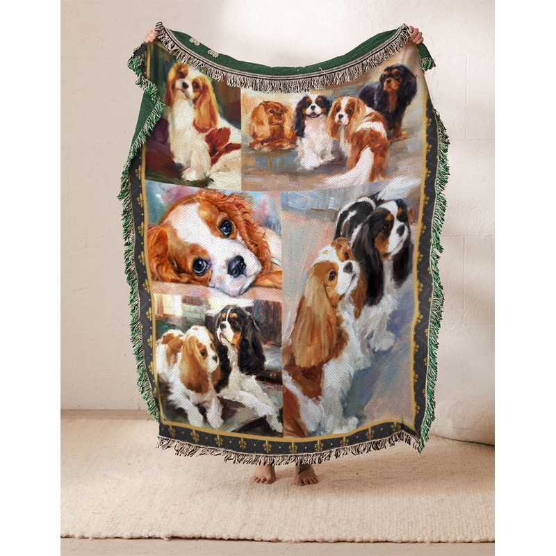 Cavalier King Charles Spaniel NT1510042S Throw Blankets For Sofa
