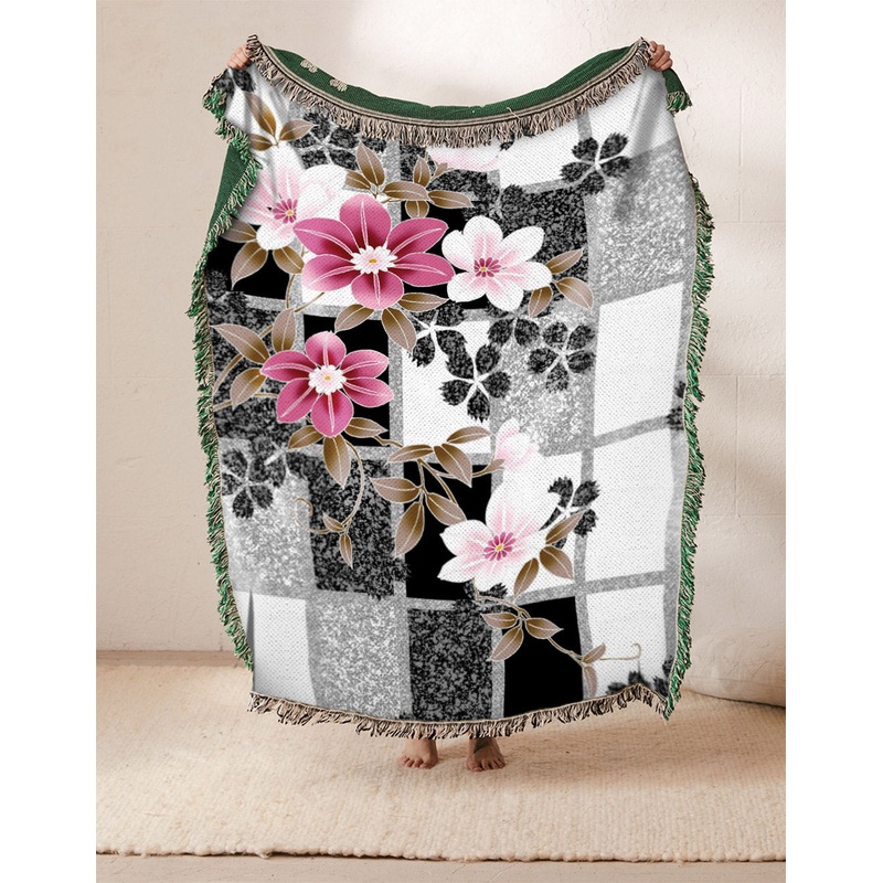 Flower DN1410126S Throw Blankets For Sofa