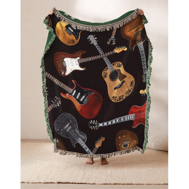 Guitar Music Electric Guitar BT2310170S Throw Blankets For Sofa
