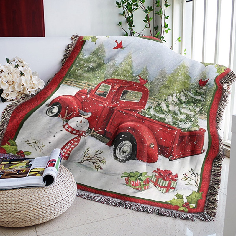Truck Christmas CG2210230S Throw Blankets For Sofa